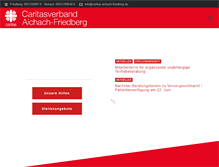 Tablet Screenshot of caritas-aichach-friedberg.de